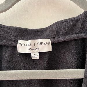 Madewell Texture & Thread XS black top